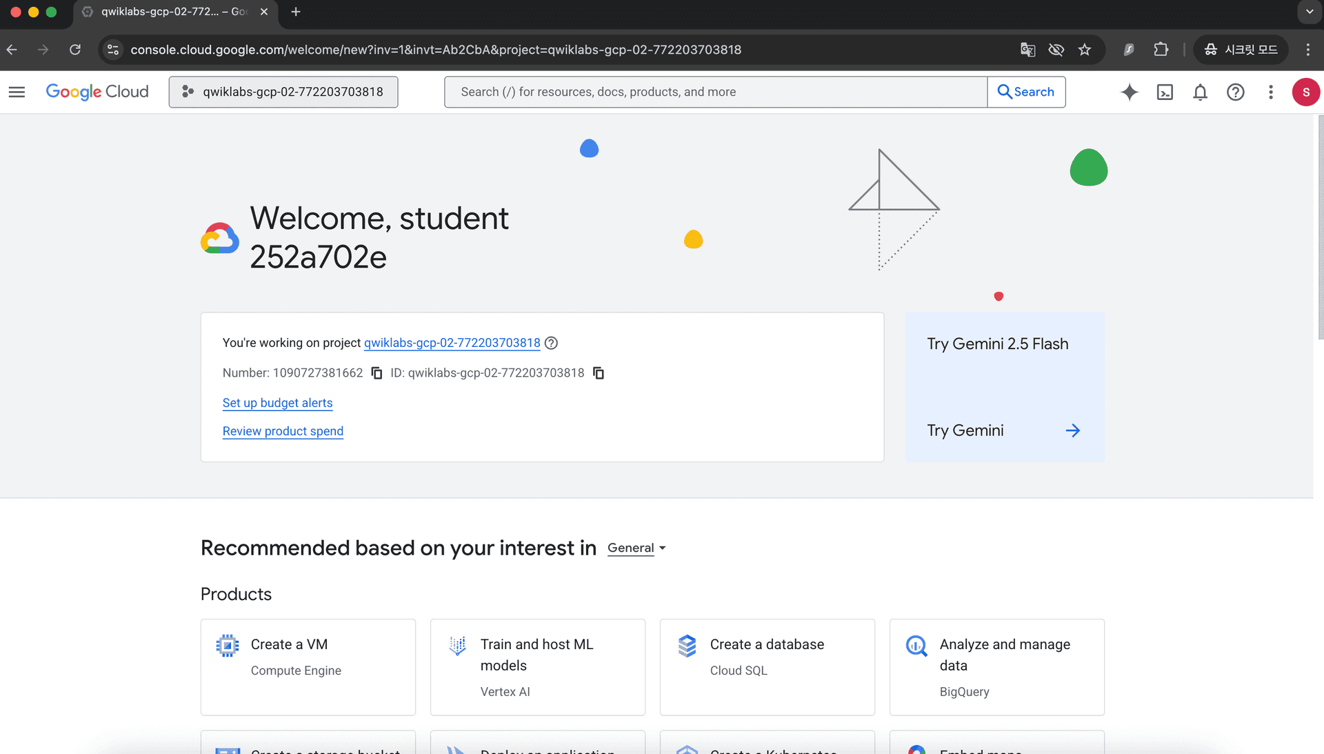 project main page
