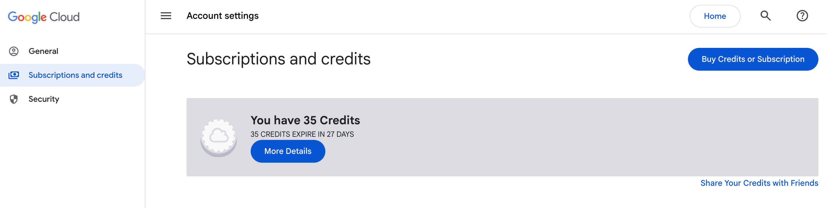 35 free credits